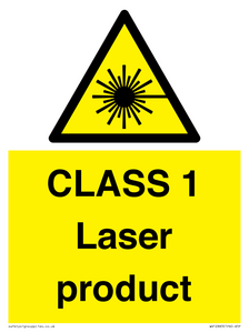 CLASS 1 Laser product